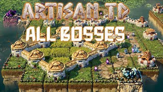 Artisan TD  All Bosses [upl. by Karlotte]