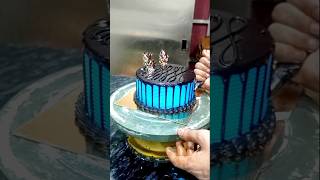 Chocolate truffle cake video cake design shortsvideo cake decoration [upl. by Hatch738]