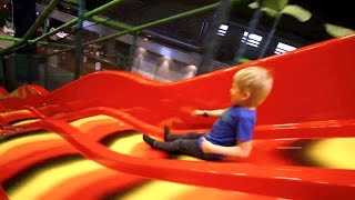 Fun Playground Slide for Kids at Nöjesfabriken Lekland [upl. by Incrocci638]