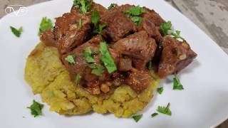 Mofongo Relleno de Churrasco Recipe  Episode 565 [upl. by Gnilrits]