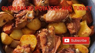 OVEN BAKED POTATOES WITH TURKEY  A MUST TRY METHOD Vlogmas2021 [upl. by Scarrow463]