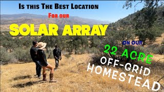 Starting Our OFFGRID SOLAR Journey🌞Choosing the Optimal SOLAR ARRAY Location tinyhouse homestead [upl. by Botsford]