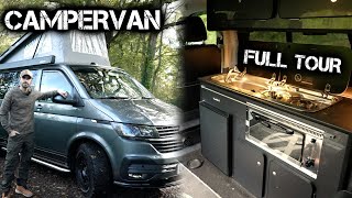 Campervan Conversion FULL TOUR  VW Transporter T61 Campervan [upl. by Ydniahs]