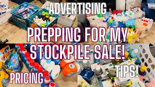 Prepping for my stockpile sale 2024 Tips Tricks Advertising Pricing [upl. by Novahc]