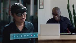 Onsight Connect Running on HoloLens 2  Industrial AR Experience [upl. by Kurth]