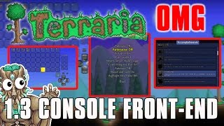 TERRARIA 13 CONSOLE UPDATE NEW NEWS  GUI Settings Accomplishments PS4 FrontEnd Gameplay [upl. by Natalina]