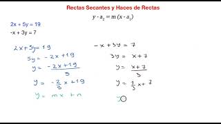 Rectas secantes Ejercicios [upl. by Hairacaz]