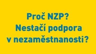 Proč NZP Nestačí podpora v nezaměstnanosti [upl. by Annodas]