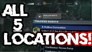 Destiny 2  All 5 Hollow Coronation Locations [upl. by Osyth13]