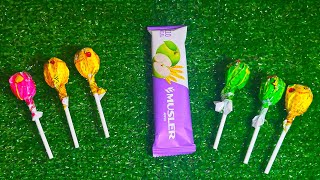 Satisfying Asmr Lollipops candy and chocolate Opening video Yummy candy Unboxing part 10 [upl. by Ynahpets]