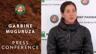 Garbiñe Muguruza  Press Conference after Round 2  RolandGarros 2020 [upl. by Nicola]