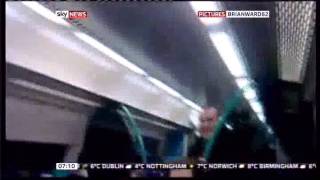 Big Man tackles fare dodging teenager on train Sky News report [upl. by Sanoj430]