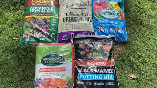 Compare 5 Common Potting Mixes available from Bunnings in Melbourne [upl. by Alvinia737]