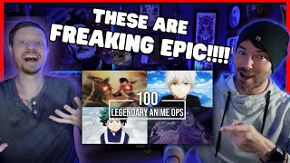 100 Legendary Anime Openings  Reaction [upl. by Aihtak]