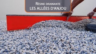 Résine drainante  LES ALLEES DANJOU [upl. by Somerset]