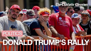 Scenes From Donald Trumps Rally In Asheville NC [upl. by Llennahc]