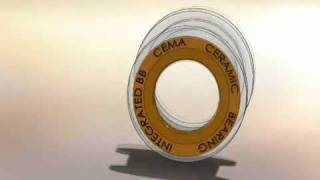 CEMA ceramic bearing VS standard steel bearing [upl. by Ttik]