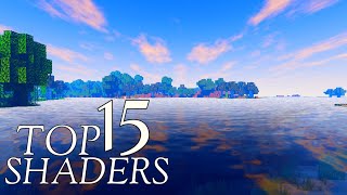 TOP 15 SHADERS MCPE 119 118 BEDROCK [upl. by Akerdnahs303]