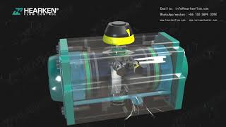 Working Principle of HPA Series Pneumatic Actuator  Hearken Flow Control [upl. by Hayley]