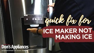 LG Ice Maker Not Making Ice Try This Quick Fix [upl. by Edi]