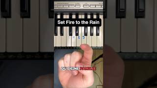 Set Fire to the Rain🌧  Adele  Pianotutorial Part 46 piano klavier pianotutorial [upl. by Jewett]