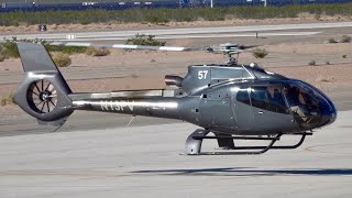 Airbus Helicopters H130 EC130B4  Papillon Grand Canyon Helicopters  Takeoff at Boulder City [upl. by Mailliwnhoj]