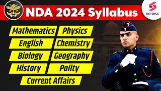 NDA 2024 Syllabus  NDA 2024 Subject Wise Weightage Exam Pattern Syllabus  NDA Exam [upl. by Snave]