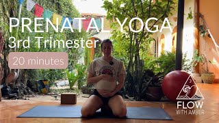 Prenatal Yoga for 3rd Trimester Get baby into optimal position [upl. by Cilo]