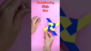 how to make transforming Ninja stardiy paper toyorigami worldtoniboy shorts diy origami [upl. by Kata276]