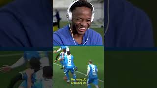 Sancho amp Sterling React to Chunkzs Goal 😂 [upl. by Elconin168]