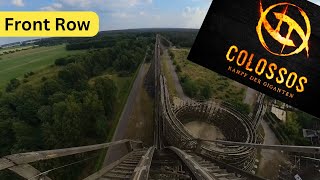 Heide Park Colossos 2023 POV FPV  erste Reihe  Einfach IRRE auch nach so vielen Jahren [upl. by Llenwad]