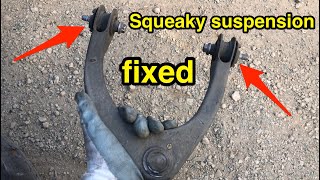 How to fix suspension squeaky noise coming from the upper control arm [upl. by Hynes]