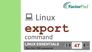 Linux export command summary with examples [upl. by Donnenfeld]