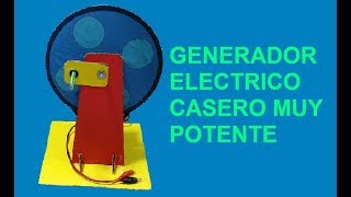 Como Hacer un Generador Electrico Casero Muy Potente y facil de hacer [upl. by Yema]