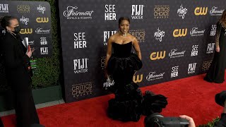 Angela Bassett 2023 Critics Choice Awards Red Carpet Arrivals [upl. by Neenad883]