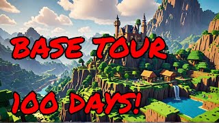 I reached 100 Days in Minecraft Base Tour [upl. by Ratha]