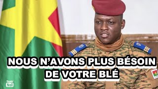 Autosuffisance alimentaire au Burkina Ibrahim Traoré interdit limportation de blé des colons [upl. by Percival787]