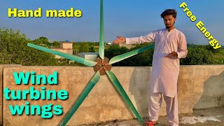 How to make wind turbine propellerwing free energy  Wind Mill part 01 [upl. by Lal91]