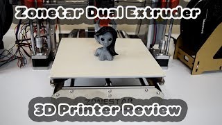 Zonestar P802QR2 Dual Extruder 3D Printer Review [upl. by Barnum766]