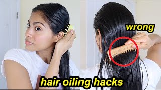 HAIR OILING MISTAKES THAT WILL RUIN YOUR HAIR  How to properly oil hair for hair growth [upl. by Leodora580]