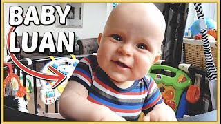 NOG NOOiT EERDER VERTOONDE BEELDEN VAN BABY LUAN 49 MND OUD 💙  Bellinga Vlog 2242 [upl. by Nowaj]