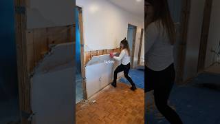 What do you think 🥹🤍 remodel remodeling remodelingahouse renovation cleaningwithgabie [upl. by Eirolam]