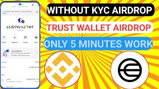 New Trust Wallet Airdrop  Without KYC Airdrop  Real Crypto Airdrop airdrops trustwallet loot [upl. by Crosley]