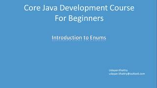 1 Introduction to Enums [upl. by Joacima]