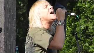 Uriah Heep Mick Box and Bernie Shaw The Wizard Hilly Fields Bandstand Enfield 11813 [upl. by Brace]