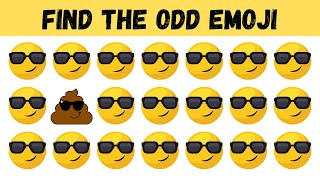 Find the odd emoji Find the odd one out [upl. by Aihsercal]