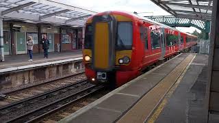 Gatwick Express Class 387216 Electrostar Arriving into Chichester The 1st of October 2024 [upl. by Folly]