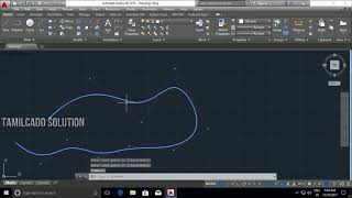 AutoCAD Modify Tool Lengthen Edit polyline Edit Spline  Tamil [upl. by Colet]