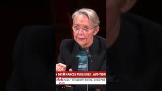 Elisabeth Borne entendue en commission des finances à son tour  france actualités dettepublique [upl. by Keefe825]