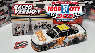 CRASH and WIN 2021 Aj Allmendinger Bristol Win Diecast Review [upl. by Hannahsohs21]